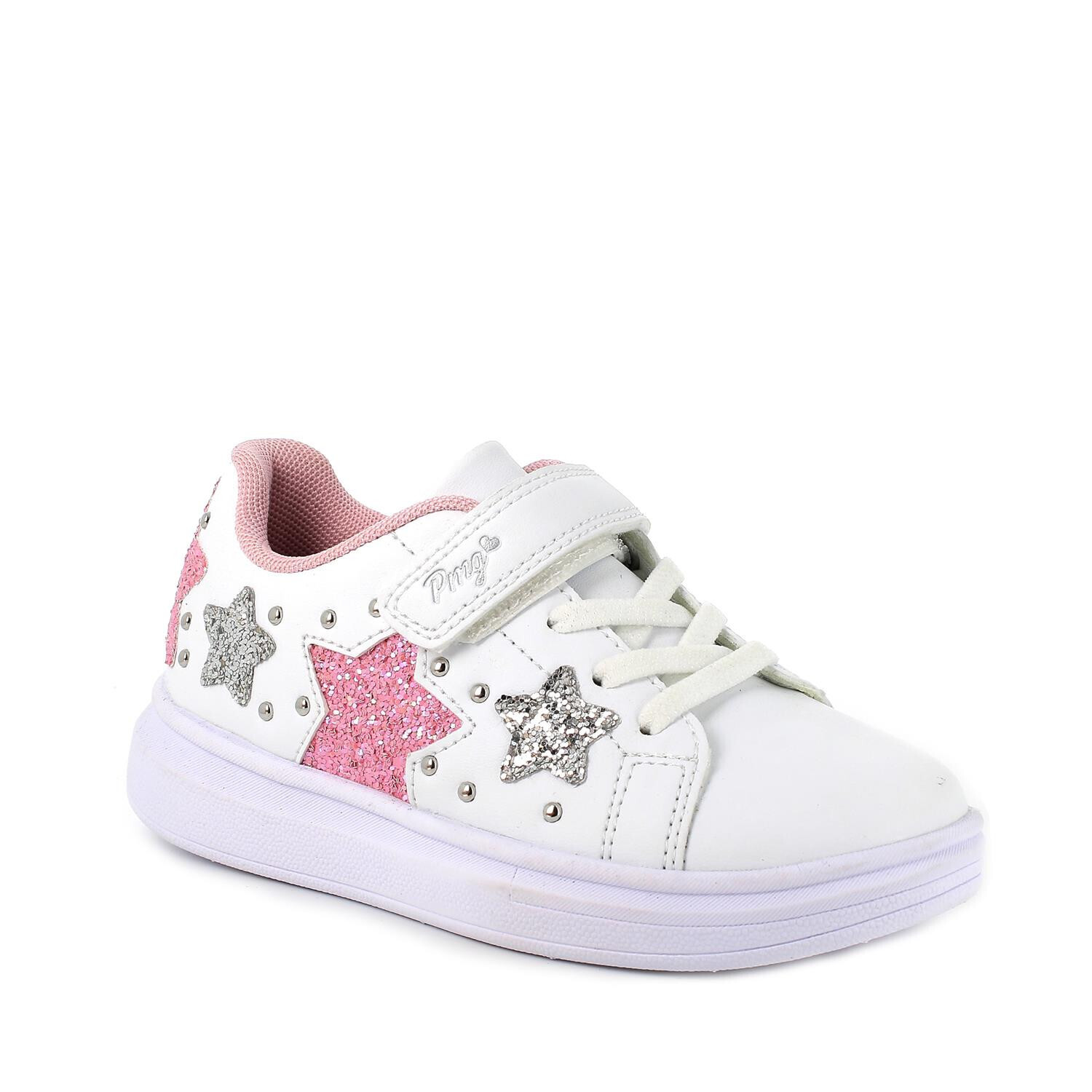 Primigi Sneakers Stelle Glitter Bianco bambina