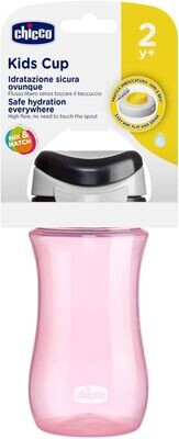 Chicco Kids Cup tazza bambini Rosa 350 ml, 2 anni+