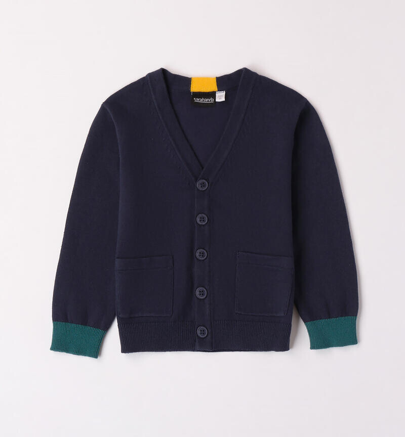 Sarabanda Cardigan toppe Blu Navy neonato