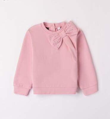 Sarabanda felpa fiocco Rosa bambina