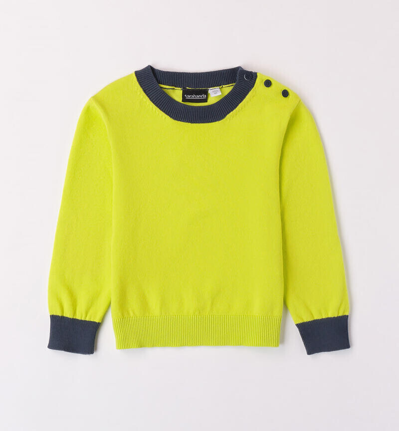 Sarabanda maglioncino Verde acido bambino