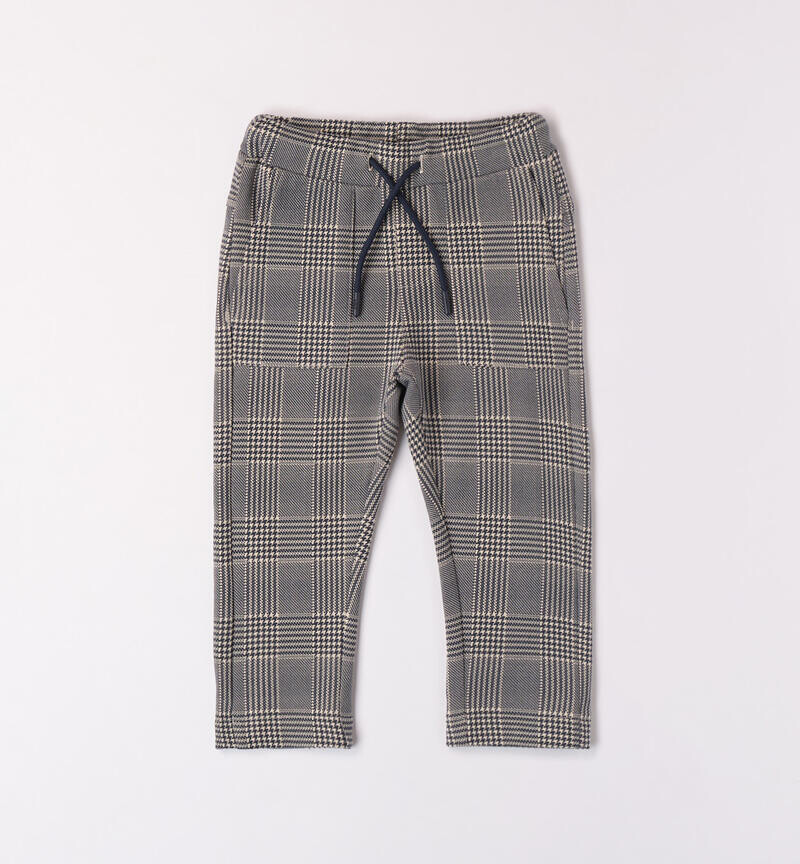 Sarabanda pantalone Check Ecrù bambino
