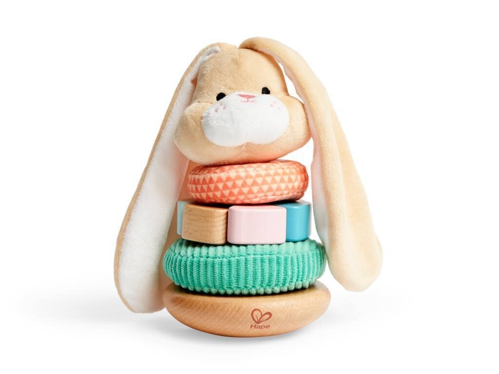 Hape coniglietto impilabile sensoriale, 12 mesi+