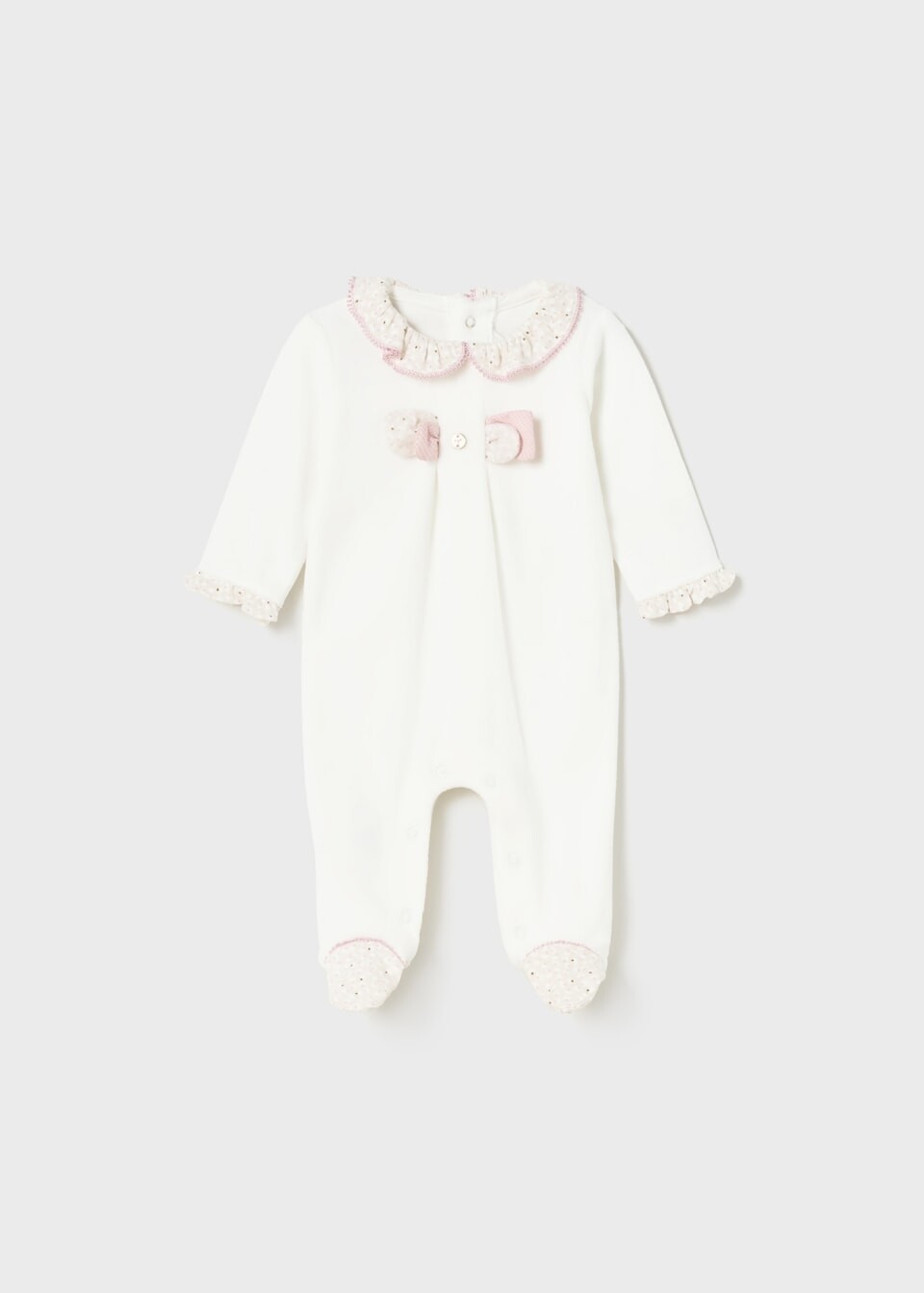 Mayoral pigiama ciniglia Milk neonata