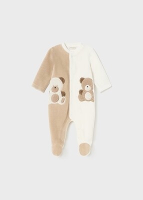 Mayoral pigiama ciniglia Bear neonati