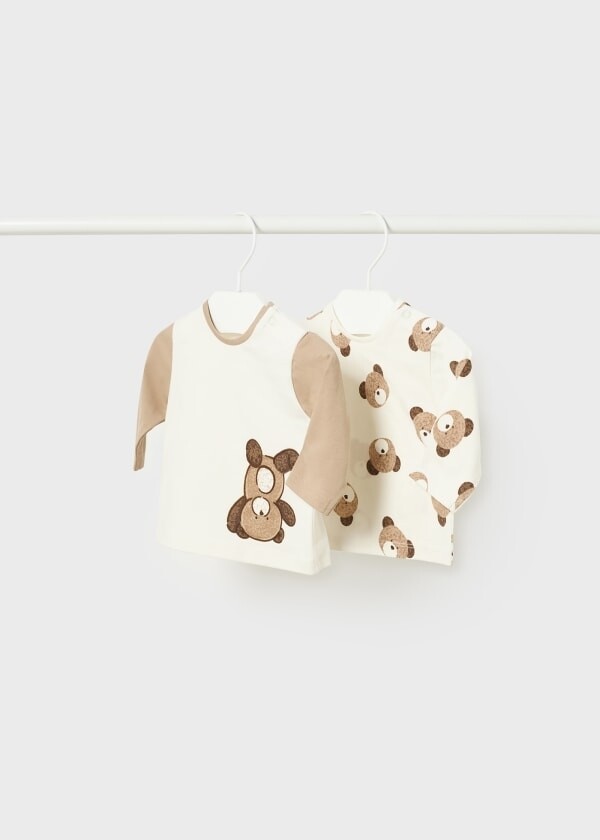 Mayoral Set 2 maglie Bear panna neonato