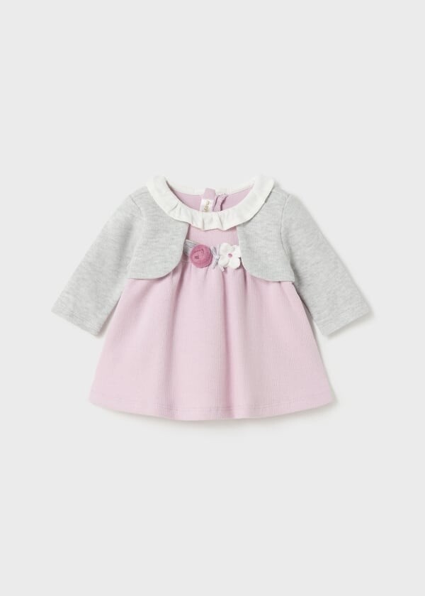 Mayoral vestito con finto cardigan Violet neonata