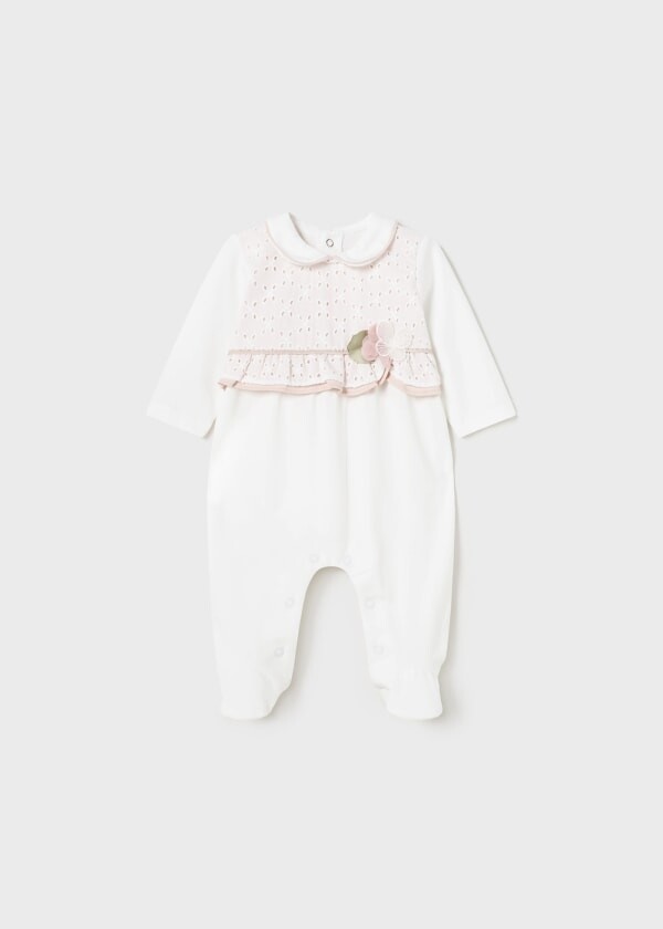 Mayoral pigiama Bianco Nude neonata