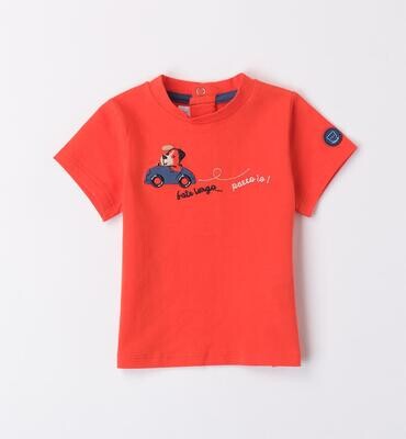 Minibanda maglia Auto Rosso neonato