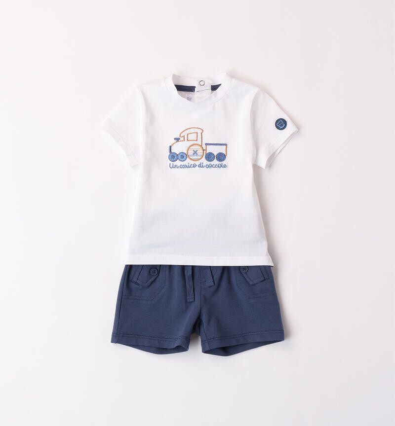 Minibanda completo Trenino Blu neonato