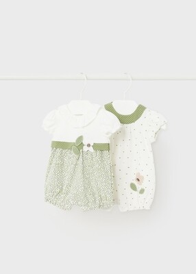 Mayoral Set 2 pigiami Eucalipto neonata