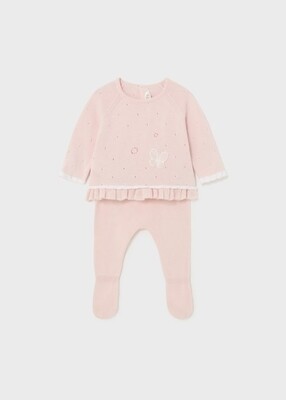 Mayoral completo Tricot Nude neonata