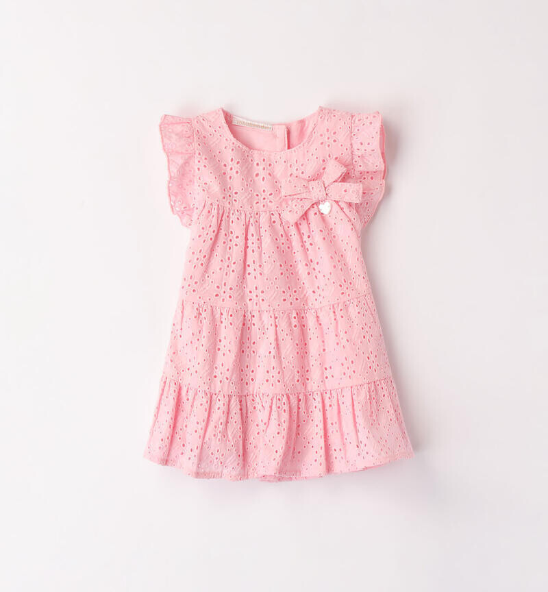 Minibanda vestito San Gallo Rosa neonata