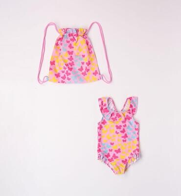 Sarabanda Set costume farfalle rosa bambina