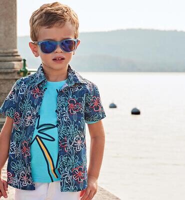 Sarabanda camicia Hawaiana Blu bambino