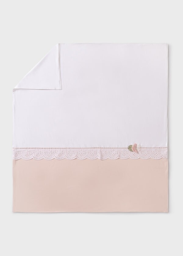 Mayoral coperta in cotone Stretch culla carrozzina e allattamento Nude 120x120 cm