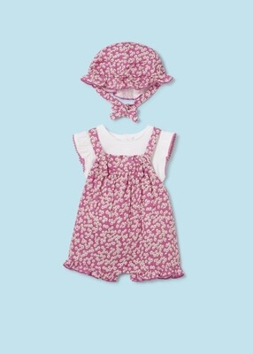 Mayoral completo pagliaccetto cappello Juicy neonata