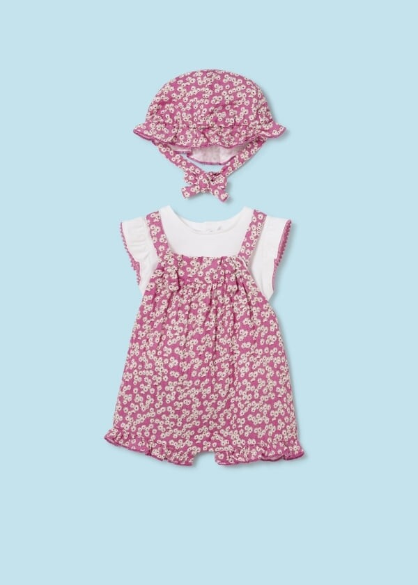 Mayoral completo pagliaccetto cappello Juicy neonata