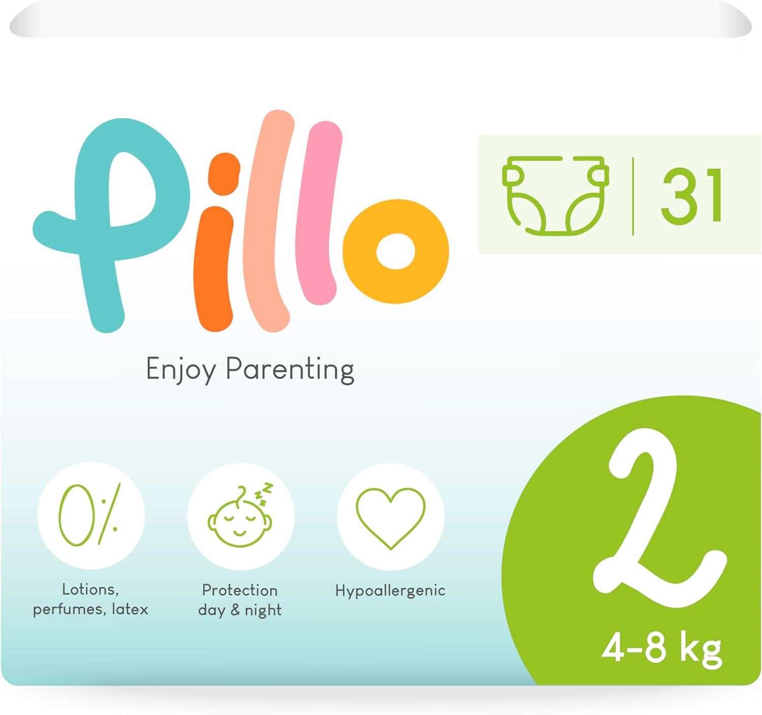 Pillo pannolini Mini Tg. 2, 31 Pz, 3-6 Kg