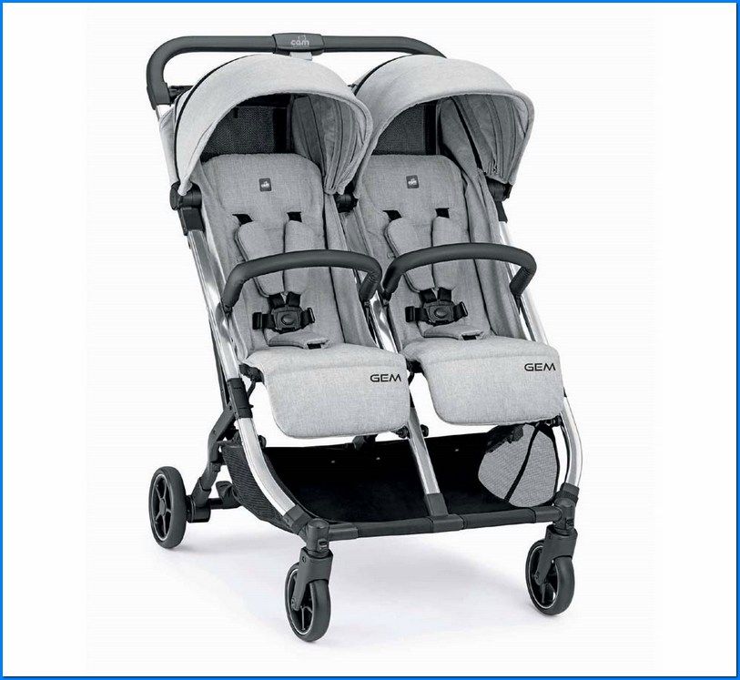 Cam passeggino Gemellare Grigio, 0-22 Kg
