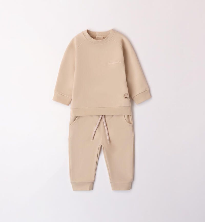 Minibanda tuta spostiva Beige neonato