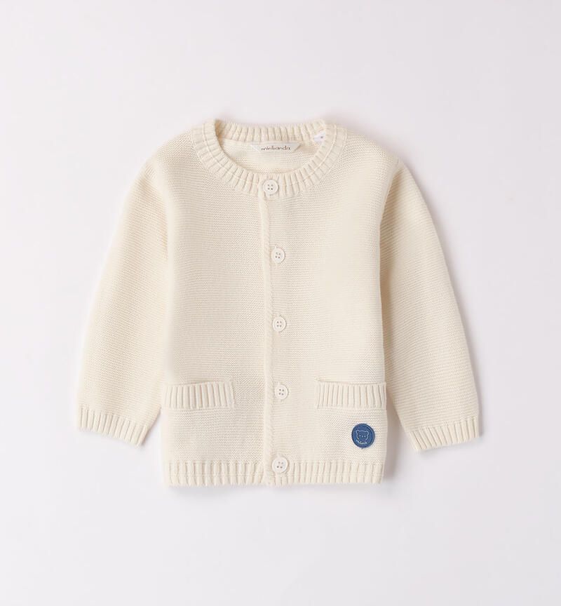 Minibanda cardigan Panna neonato