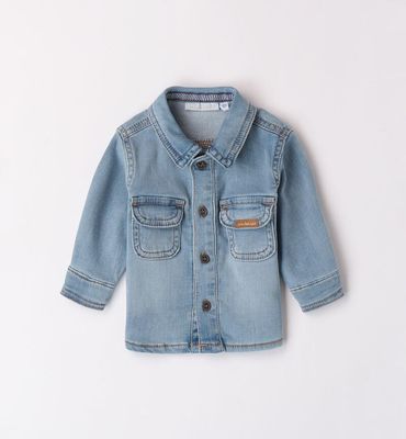 Minibanda camicia Jeans Stone Bleach neonato