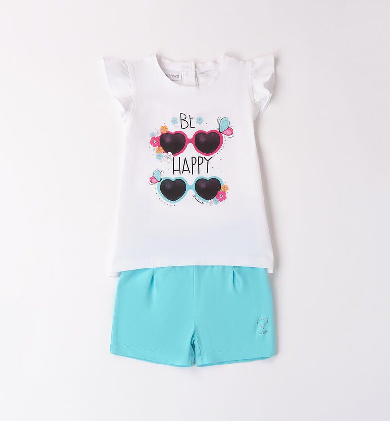 Sarabanda completo Be Happy Bianco bambina