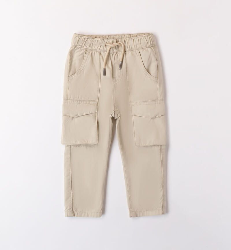 Sarabanda pantalone cargo Beige bambino