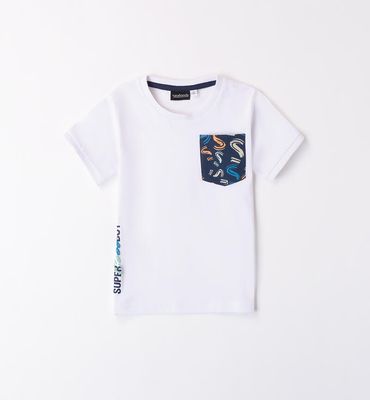 Sarabanda maglia taschino Bianco bambino
