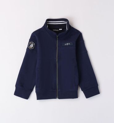 Sarabanda felpa zip Blue bambino