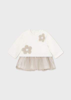 Mayoral vestito tulle Panna neonata