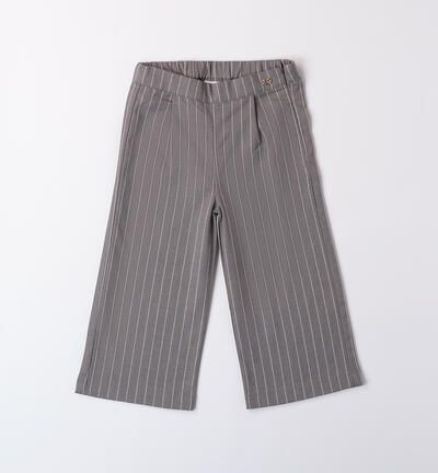 Sarabanda pantalone a zampa Grigio Melange bambina