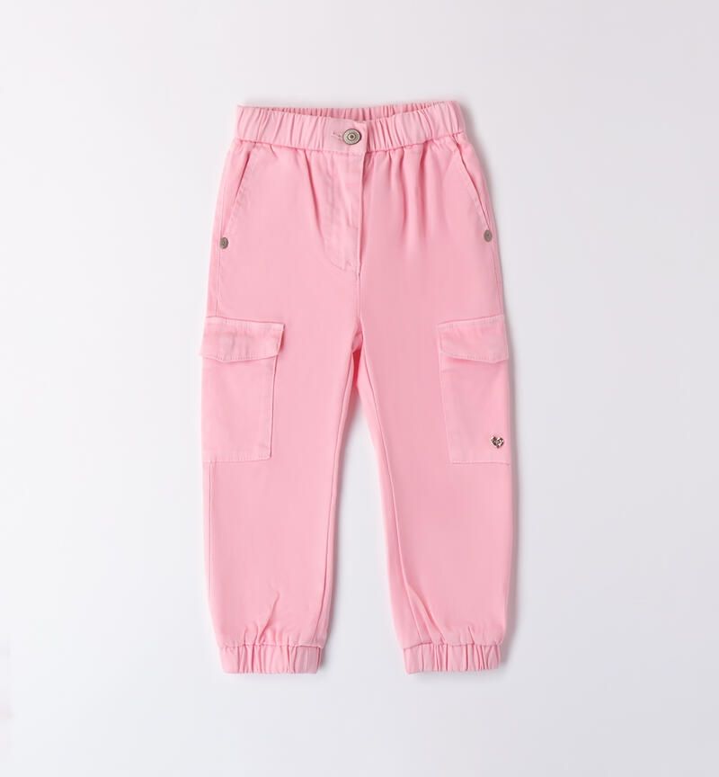 Sarabanda pantaloni elasticizzati Rosa bambina