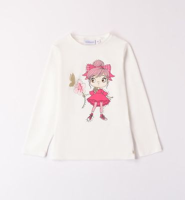 Sarabanda maglietta panna bambina