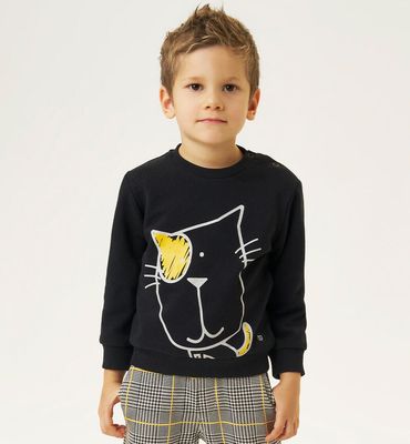 Sarabanda felpa gatto nero bambino