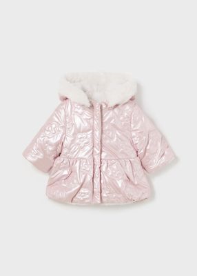 Mayoral giaccone reversibile Rosa neonata