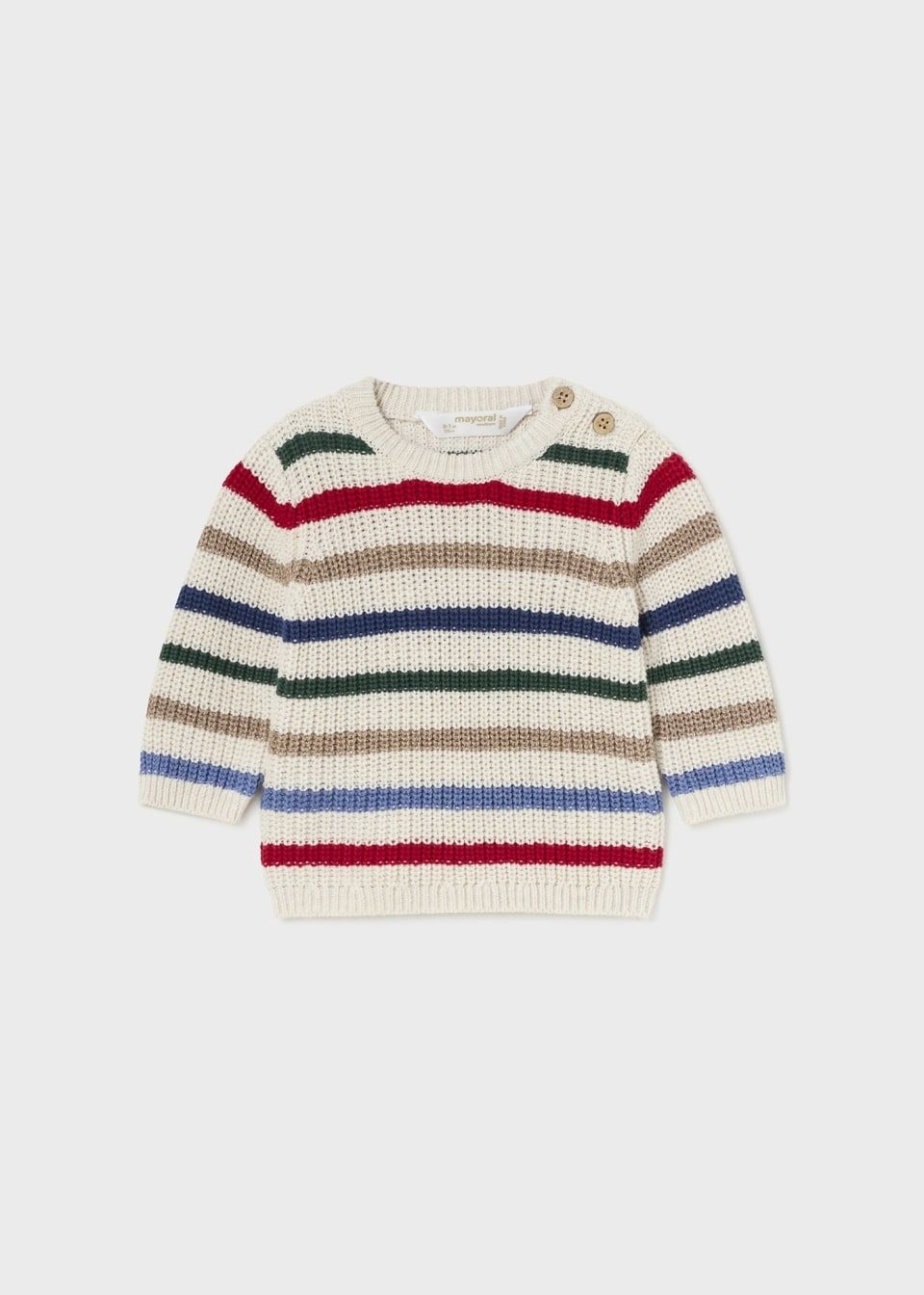 Mayoral maglione righe panna neonato