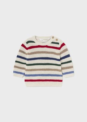 Mayoral maglione righe panna neonato