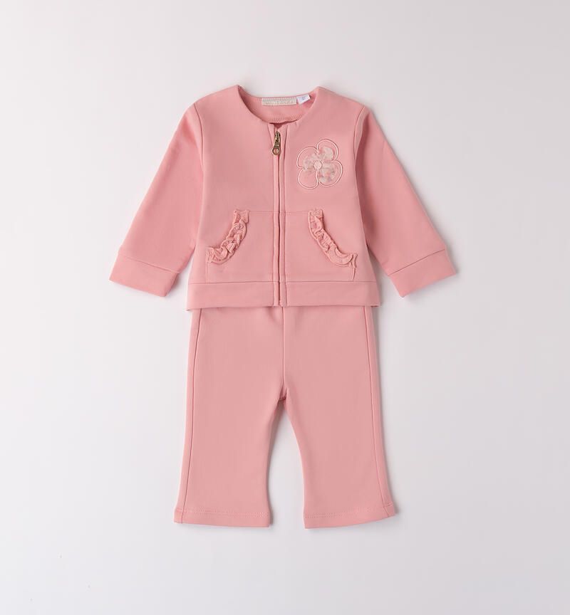 Minibanda completo tuta Rosa neonata