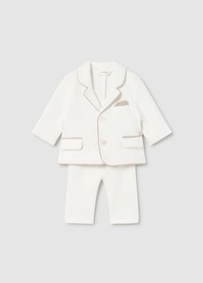 Mayoral abito giacca e pantalone Avorio neonato