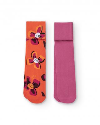 Tuc Tuc Set 2 Collant invernali Super Natural Arancio bambina