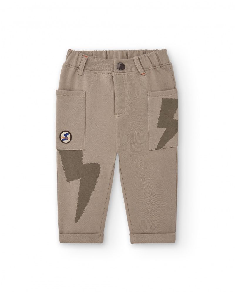 Tuc Tuc pantalone cargo Super Natural Beige bambino
