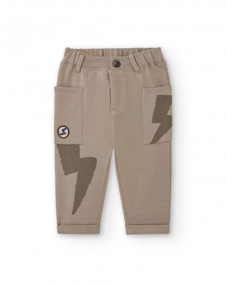 Tuc Tuc pantalone cargo Super Natural Beige bambino