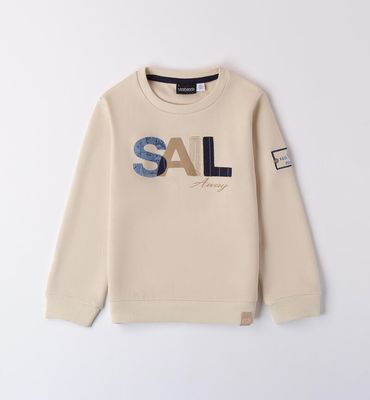 Sarabanda felpa girocollo Beige bambino