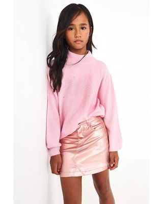 Nath kids maglione Strass farfalla Rosa bambina