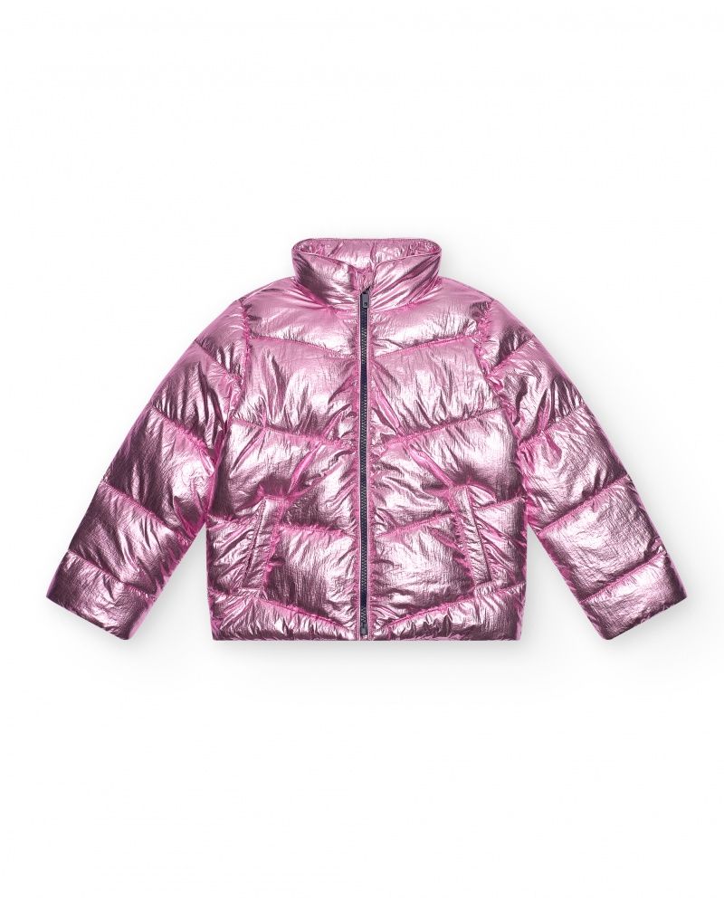 Nath kids piumino Rosa metallizzato bambina