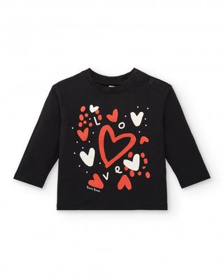 Tuc Tuc maglia Cartoon Nero bambina