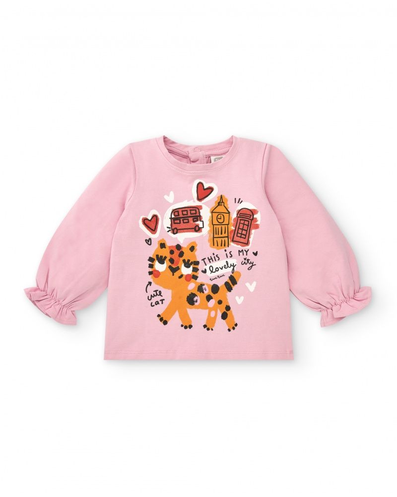 Tuc Tuc maglia Cartoon Rosa bambina