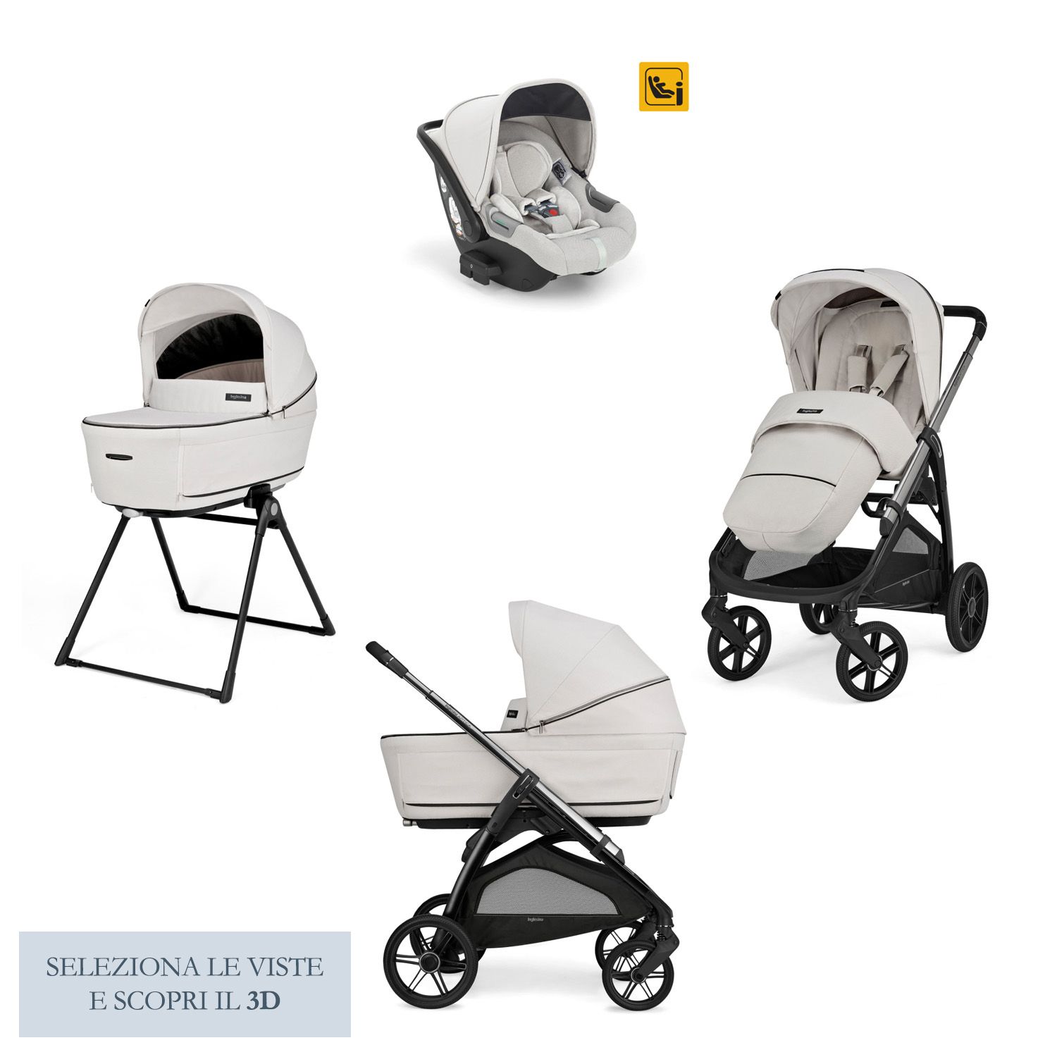 Inglesina Aptica System Quattro Opal Ivory
